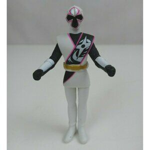 2015 Bandai Power Rangers Ninja Steel White Ranger 4” Vinyl Figure
